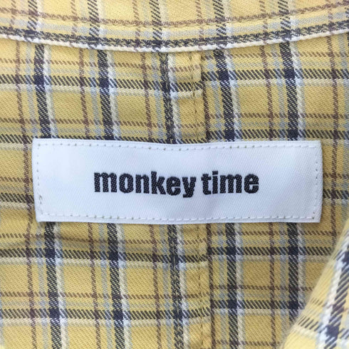 モンキータイム MONKEY TIME OVERSIZED CHECK REG SSL SHIRT メンズ JPN:1