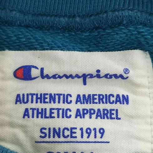 チャンピオン Champion ロゴ刺繍 リブライン クルーネック スウェット メンズ import:S