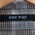 ワンウェイ one way チェック柄 ビックシルエット シャツ レディース JPN:M
