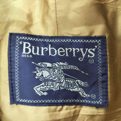 バーバリーズ BURBERRYS 裏地ノバチェック ライナー付き 比翼ステンカラーコート メンズ UK:40
