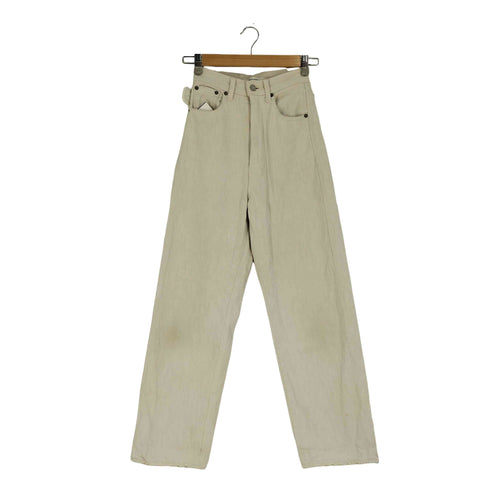 マウジー moussy HW WHT LOOSE STRAIGHT ハイウエスト ホワイトデニムパンツ レディース 23