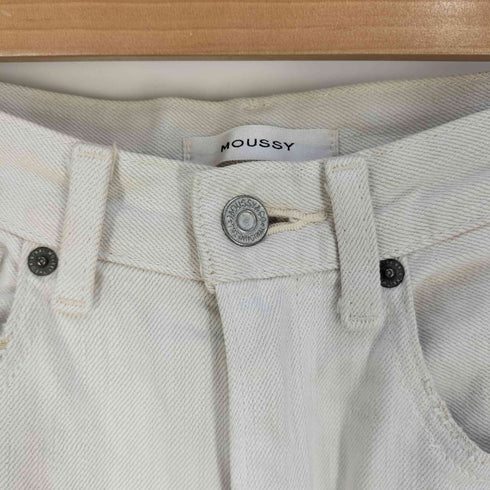 マウジー moussy HW WHT LOOSE STRAIGHT ハイウエスト ホワイトデニムパンツ レディース 23