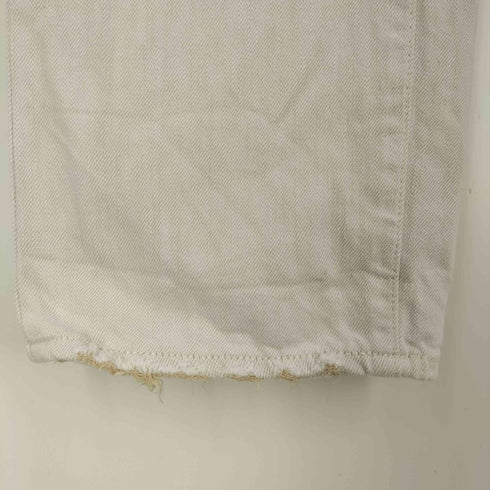 マウジー moussy HW WHT LOOSE STRAIGHT ハイウエスト ホワイトデニムパンツ レディース 23