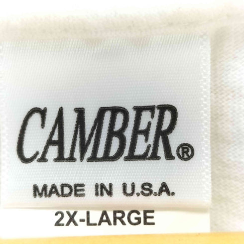 キャンバー CAMBER USA製 ヘビーウェイト無地Tシャツ メンズ 2X