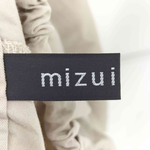 ミズイロインド mizuiro ind レーヨン混 クロップド イージー パンツ レディース