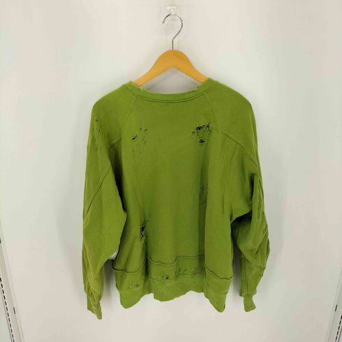 トワロニエ toironier 23SS ダメージ加工 クルーネックスウェット メンズ FREE