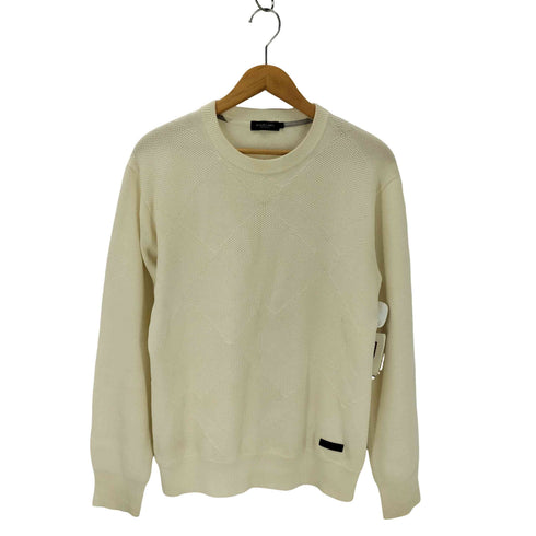 ブラックレーベルクレストブリッジ BLACK LABEL CRESTBRIDGE シャドーチェック柄クルーネックニット メンズ JPN:M