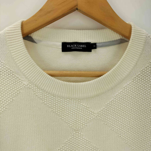 ブラックレーベルクレストブリッジ BLACK LABEL CRESTBRIDGE シャドーチェック柄クルーネックニット メンズ JPN:M