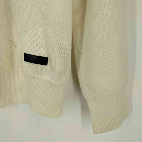 ブラックレーベルクレストブリッジ BLACK LABEL CRESTBRIDGE シャドーチェック柄クルーネックニット メンズ JPN:M