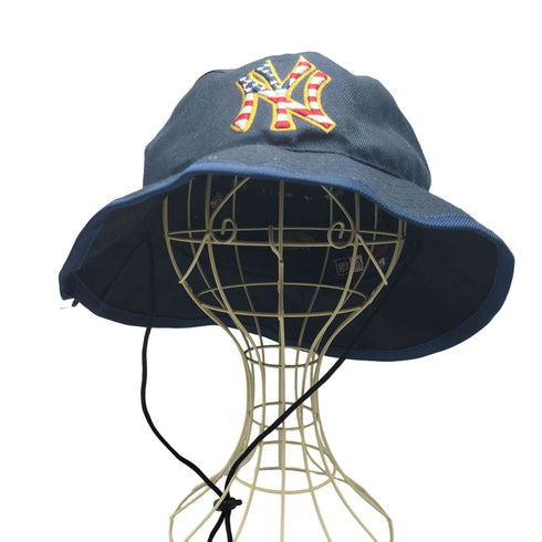 NEW ERA 9FIFTY 星条旗 New York 独立記念日 ロゴ カスタム サファリ バケットハット メンズ