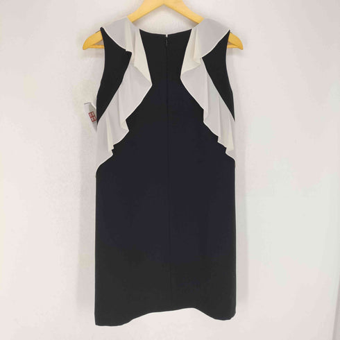 ランバンオンブルー LANVIN en Bleu フリルノースリーブワンピース レディース EUR:38