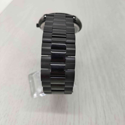 マイケルコース Michael Kors Oversized Slim Runway Black-Tone Watch 腕時計 メンズ