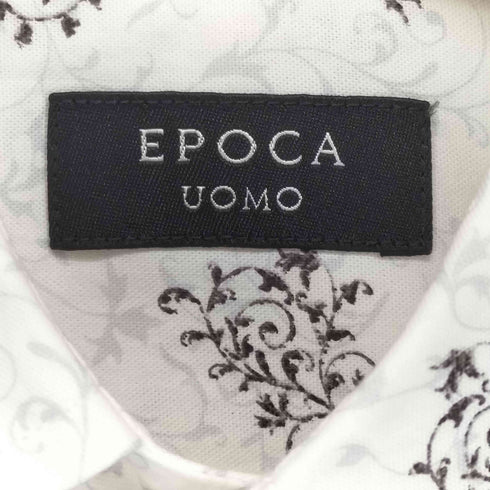 エポカウォモ Epoca uomo 総柄デザイン ロングスリーブシャツ メンズ 44