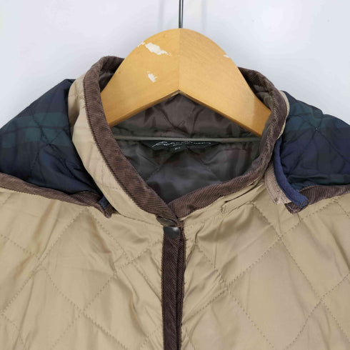 エディーバウアー Eddie Bauer コーデュロイ切替 フーデッド キルティングコート レディース import:S