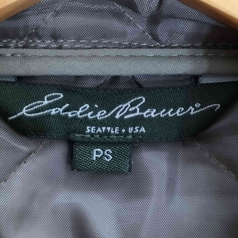 エディーバウアー Eddie Bauer コーデュロイ切替 フーデッド キルティングコート レディース import:S