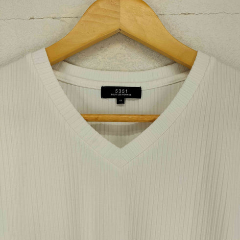 ゴーサンゴーイチプールオム 5351 POUR LES HOMMES メイストレッチリブ 長袖Tシャツ メンズ 44