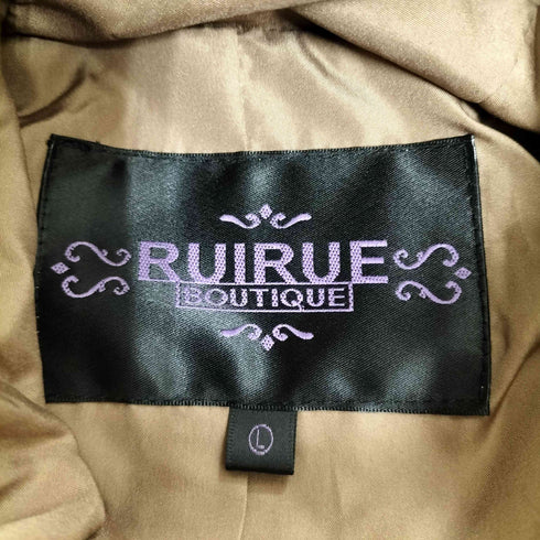 ルイルエブティック RUIRUE BOUTIQUE フォックスファー バッスルスタイル ダウンコート レディース JPN:L