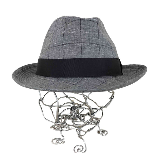 ダックスロンドン DAKS LONDON チェック柄 中折れハット メンズ