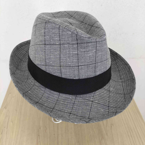 ダックスロンドン DAKS LONDON チェック柄 中折れハット メンズ