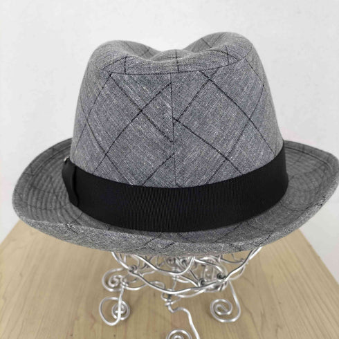 ダックスロンドン DAKS LONDON チェック柄 中折れハット メンズ