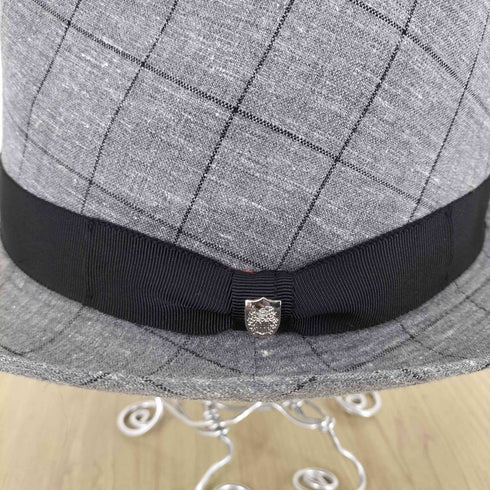 ダックスロンドン DAKS LONDON チェック柄 中折れハット メンズ