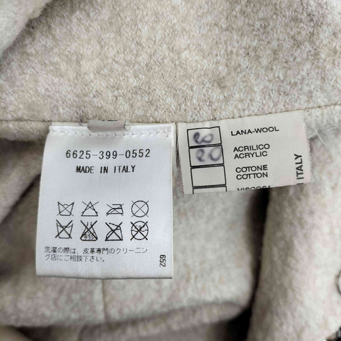 ユナイテッドアローズ UNITED ARROWS イタリア製 ツイード ヤギ フォックスファー ジャケット レディース JPN:42