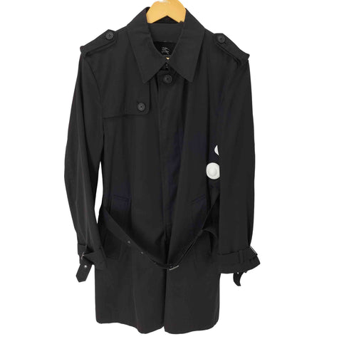 バーバリーブラックレーベル BURBERRY BLACK LABEL 比翼ステンカラーコート メンズ import:L