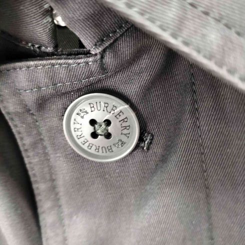 バーバリーブラックレーベル BURBERRY BLACK LABEL 比翼ステンカラーコート メンズ import:L