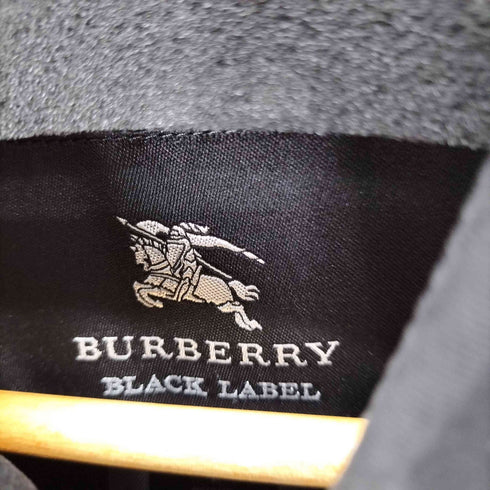 バーバリーブラックレーベル BURBERRY BLACK LABEL 比翼ステンカラーコート メンズ import:L