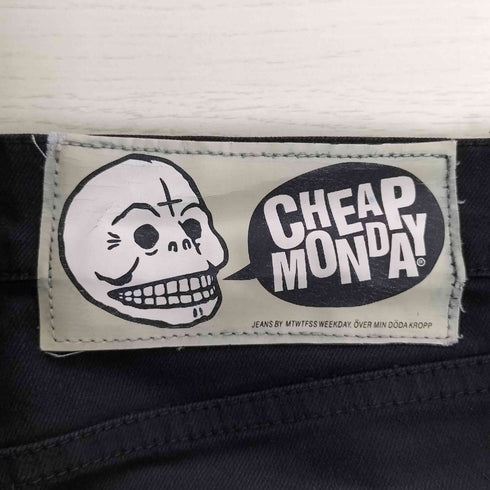 チープマンデー CHEAP MONDAY ストレッチ ブラックデニム スキニーパンツ レディース 25/32