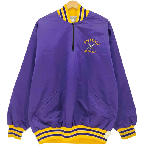 70-80s USA製 WESTFIELD BASEBALL ハーフジップ スタジアムジャンパー メンズ 46
