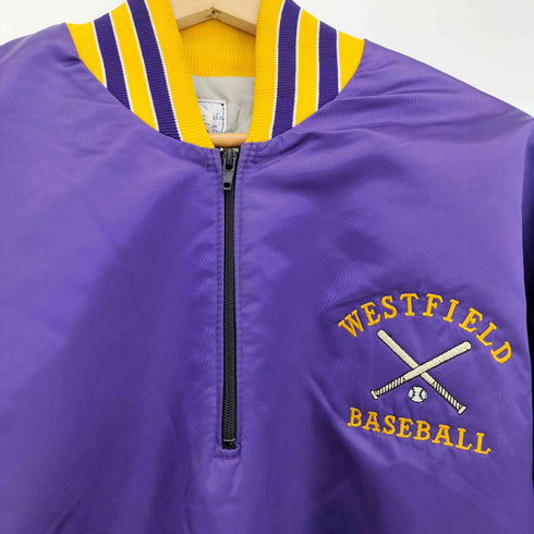 70-80s USA製 WESTFIELD BASEBALL ハーフジップ スタジアムジャンパー メンズ 46