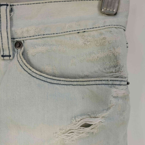 スビ KSUBI JING SHORT SEA BIRD ダメージ加工 デニムショーツ ショートパンツ レディース 24