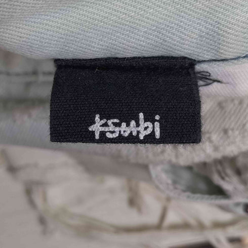 スビ KSUBI JING SHORT SEA BIRD ダメージ加工 デニムショーツ ショートパンツ レディース 24