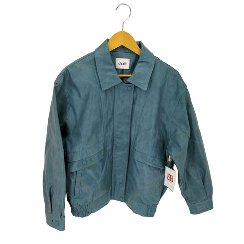 d'zzit フェイクレザージャケット レディース import:XS