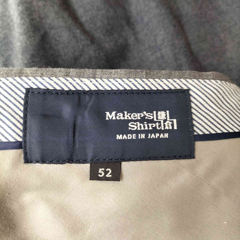 メーカーズシャツカマクラ Makers Shirt 鎌倉 ウールトラウザーズ メンズ 52