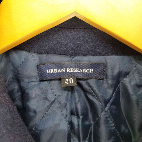 アーバンリサーチ URBAN RESEARCH メルトンステンカラーコート 裏地キルティング メンズ US:40