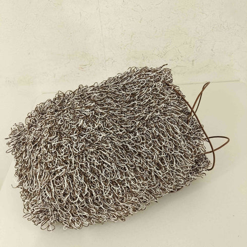 NKNIT 23SS loop knit bag - Brown White レディース 0