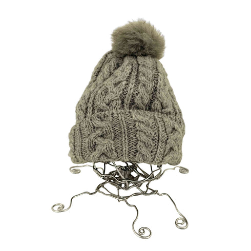 ハイランドトゥーサウザンド HIGHLAND2000 MADE IN ENGLAND ポンポン付きケーブルニット British Wool メンズ