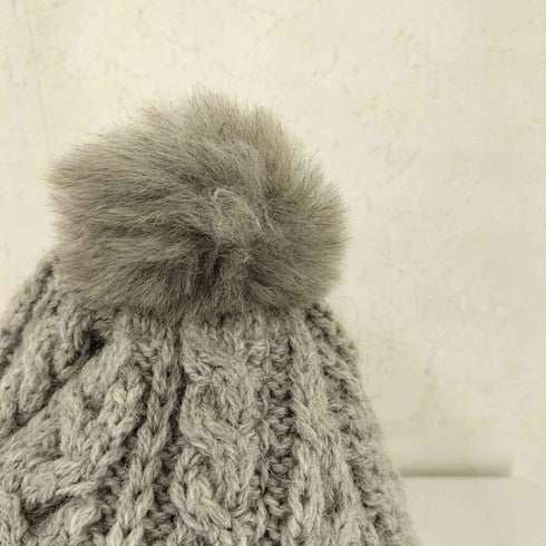 ハイランドトゥーサウザンド HIGHLAND2000 MADE IN ENGLAND ポンポン付きケーブルニット British Wool メンズ