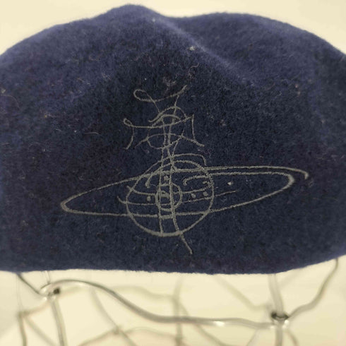 ヴィヴィアンウエストウッド Vivienne Westwood オーブ刺繍 ウールベレー帽 レディース S-M