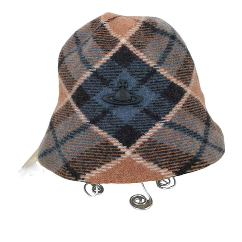 ヴィヴィアンウエストウッド Vivienne Westwood TARTAN バスクバケットハット レディース M-S