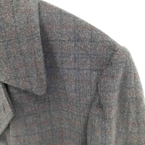 ロバートホール Robert Hall 50s イタリア製 GERRINI FABRIC シャドーチェック 裏ボア チェスター ハーフコート メンズ 38