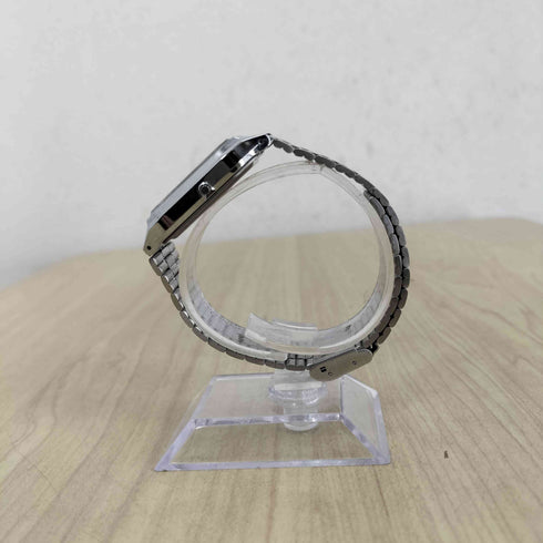 カシオ CASIO アナデジ レクタンギュラー ブルーダイヤル ティファニーブルー メンズ