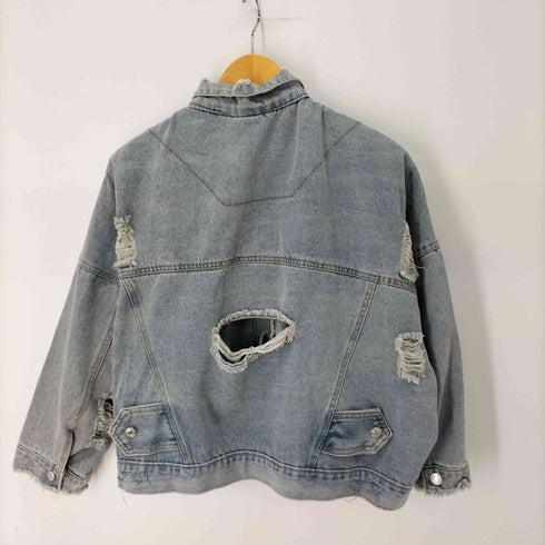 ダメージ加工 デニムジャケット メンズ JPN:XL