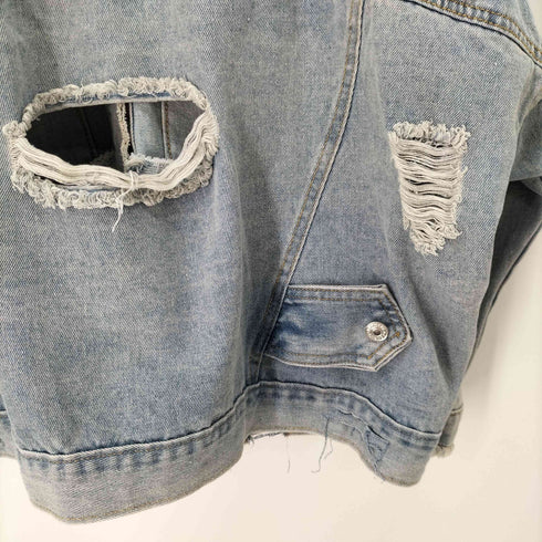 ダメージ加工 デニムジャケット メンズ JPN:XL