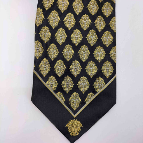 ジャンニヴェルサーチ GIANNI VERSACE 総柄 総シルク ネクタイ メンズ