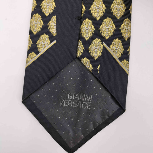 ジャンニヴェルサーチ GIANNI VERSACE 総柄 総シルク ネクタイ メンズ