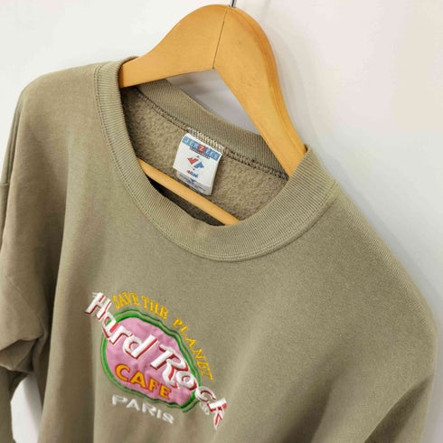 ジャージーズ JERZEES 90S~00S HARD ROCK CAFE 刺繍 L/S スウェット メンズ JPN:XL