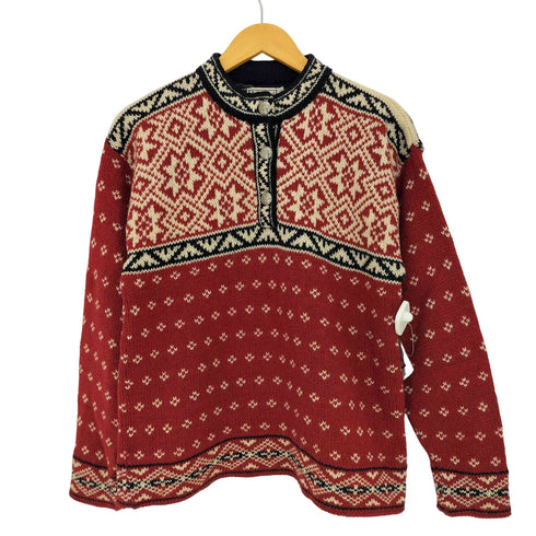 エルエルビーン L.L.Bean 90s USA製 ノルディックセーター チロリアンニット レディース import:S